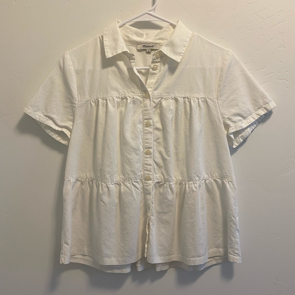 Madewell White Shirt, size small
